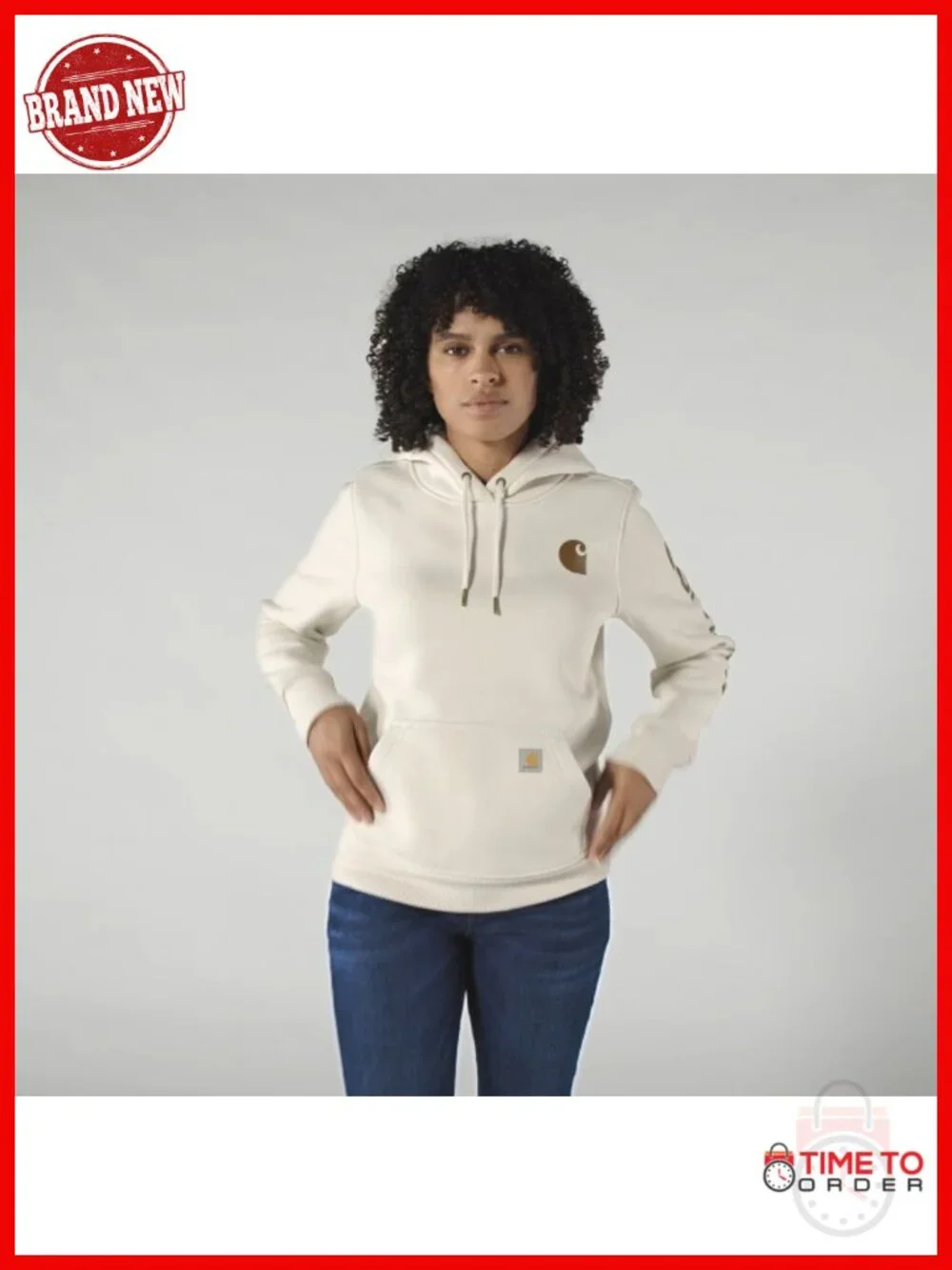 Pullover Hoodie with Kangaroo Pocket and Media Pocket
